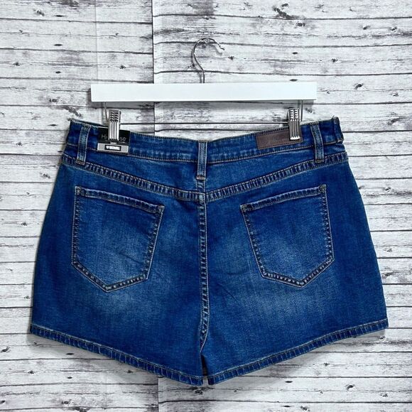 Rock & Roll Denim High Rise Extra Stretch Denim Shorts - Picture 4 of 11